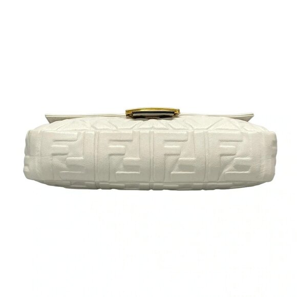 Auth FENDI Mama Bucke White Leather - Handbag - Picture 5 of 16